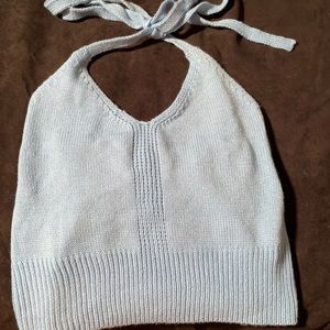 Baby Blue Halter Top